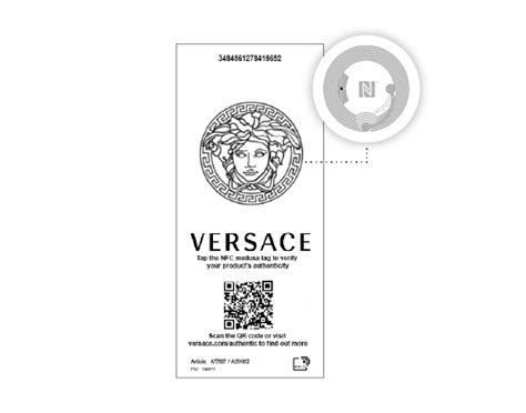 etiquette versace|Versace piece serial number check.